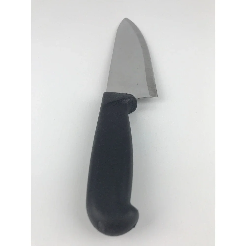 Columbia Cutlery Chef Kitchen Knife Stainless Steel Black Handle‎ Blade 9.5